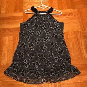 Blue and white party dress